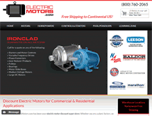 Tablet Screenshot of electricmotors.com